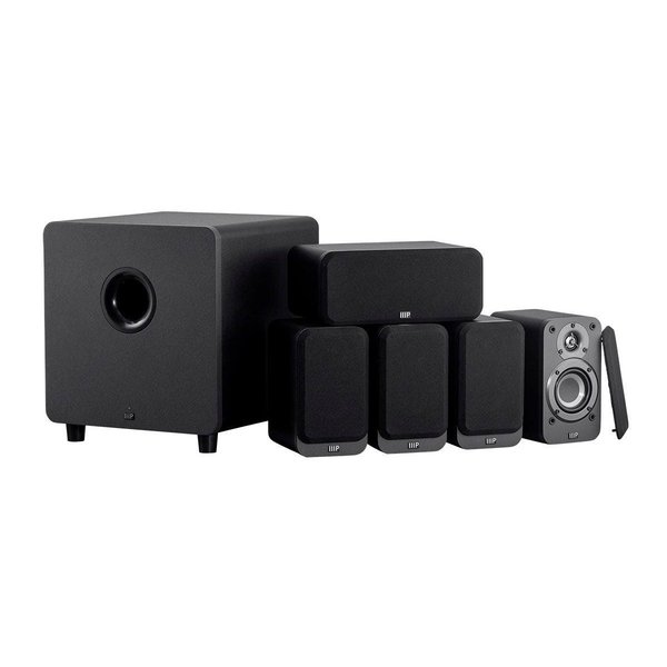 Monoprice HT-35 Premium 5.1-Channel Home Theater System with Powered Subwoofer_ 39357